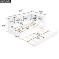 Twin Size Daybed with Trundle, Storage Cabinets and USB Ports