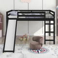 Lit mezzanine pour enfants avec toboggan intégré et barrières de sécurité